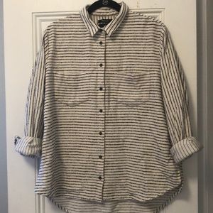 Madewell Oversized Ex-Boyfriend Flannel - Striped